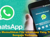 Tips Memulihkan File whatsapp Yang Tidak Sengaja Terhapus