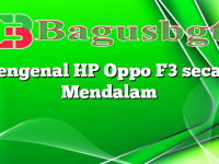 Mengenal HP Oppo F3 secara Mendalam