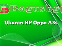 Ukuran HP Oppo A3s